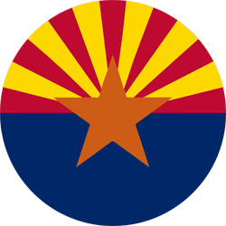 Rund der Flagge von Arizona