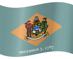 Bilder der Flagge von Delaware