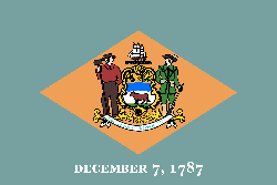Vektor der Flagge von Delaware