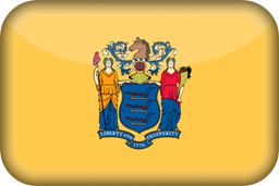 3D der Flagge von New Jersey