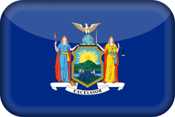 3D der Flagge von New York