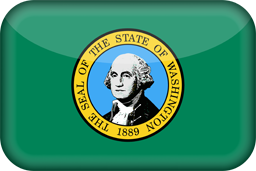 3D der Flagge von Washington