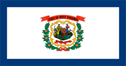 Original der Flagge von West Virginia