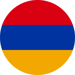 Rund der Flagge von Armenien