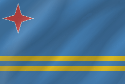 Welle der Flagge von Aruba