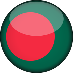 3D rund der Flagge von Bangladesch