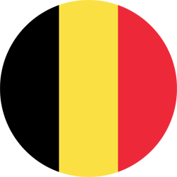 Rund der Flagge von Belgien