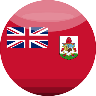 3D rund der Flagge von Bermuda