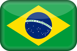 3D der Flagge von Brasilien