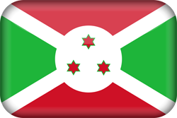 3D der Flagge von Burundi