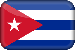 3D der Flagge von Kuba