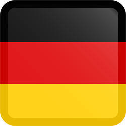 Quadratischer Button der Flagge Deutschlands