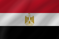 Welle der Flagge von Ägypten