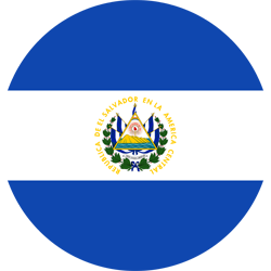 Rund der Flagge von El Salvador