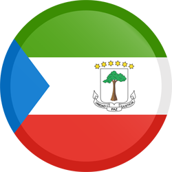 Runder Button der Flagge von Äquatorialguinea