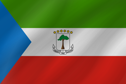 Welle der Flagge von Äquatorialguinea