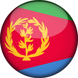 3D rund der Flagge von Eritrea