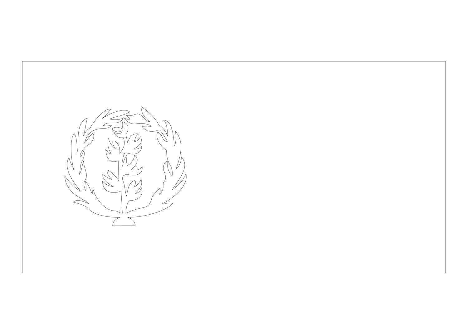 Ausmalbild der Flagge von Eritrea