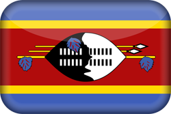 3D der Flagge von Eswatini