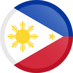Runder Button der Flagge der Philippinen