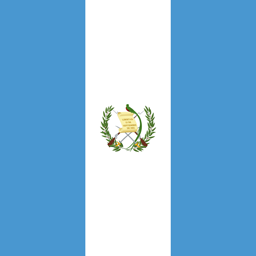 Quadratisch der Flagge von Guatemala