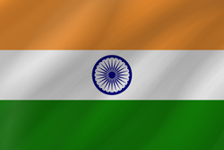 Welle der Flagge von Indien