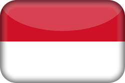 3D der Flagge von Indonesien