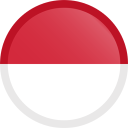 Runder Button der Flagge von Indonesien