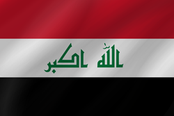 Welle der Flagge des Irak