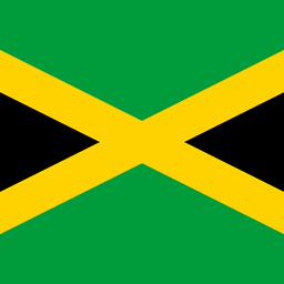 Quadratisch der Flagge von Jamaika