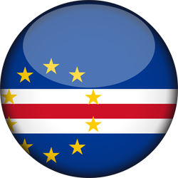 3D rund der Flagge von Cabo Verde