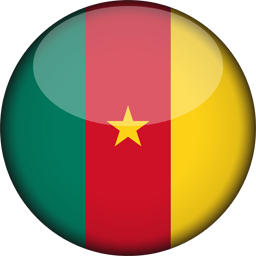3D rund der Flagge von Kamerun