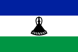 Original der Flagge von Lesotho
