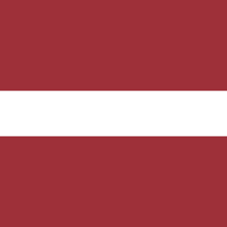 Quadratisch der Flagge von Lettland