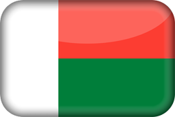 3D der Flagge von Madagaskar