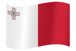 Wehend der Flagge von Malta