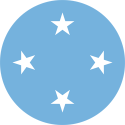 Rund der Flagge von Mikronesien