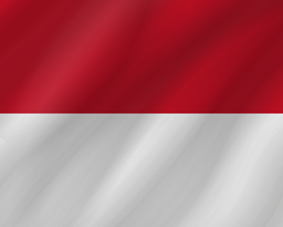 Welle der Flagge von Monaco