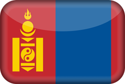 3D der Flagge der Mongolei