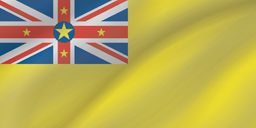 Welle der Flagge von Niue