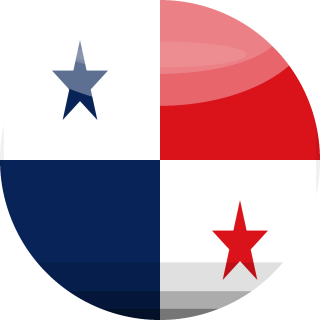 3D rund der Flagge von Panama