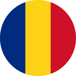 Rund der Flagge von Rumänien