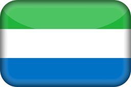 3D der Flagge von Sierra Leone