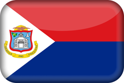 3D der Flagge von Sint Maarten