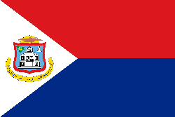 Original der Flagge von Sint Maarten