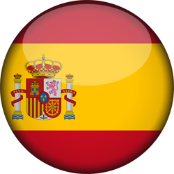 3D rund der Flagge von Spanien