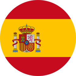 Rund der Flagge von Spanien