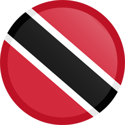 Runder Button der Flagge von Trinidad und Tobago