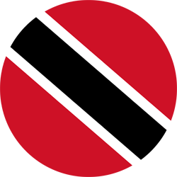 Rund der Flagge von Trinidad und Tobago
