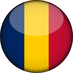 3D rund der Flagge des Tschad